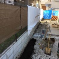 急ぎの仕事で大田区のブロック＆フェンスを施工します