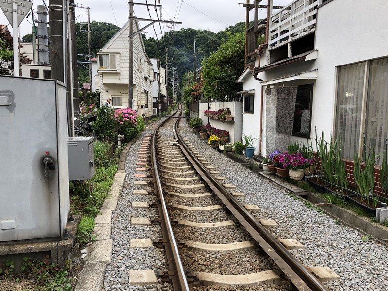 江ノ島電鉄の線路