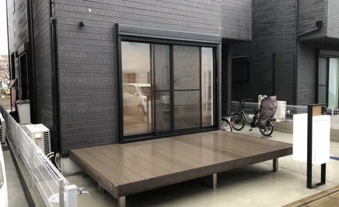 目隠しフェンスを設置する千葉県習志野市の新築個人邸