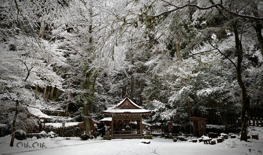 造園会社ぐりんぐりん横田がぶらり散歩で京都の貴船神社で新年の参拝を行う