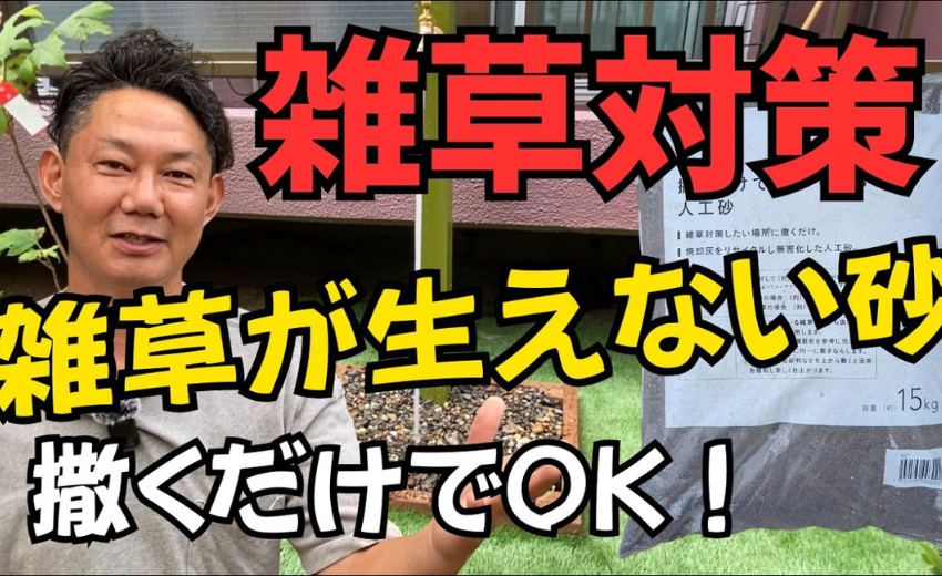 ホームセンターのカインズで噂の撒くだけで雑草対策出来る砂を二か月使ってみた結果発表